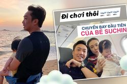 Vợ chồng Cường Đô La cho con gái đi chuyến bay đầu tiên đến Phú Quốc