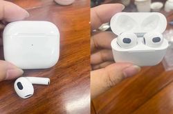 AirPods 3 lộ hình ảnh thực tế đầu tiên với thiết kế hoàn toàn mới