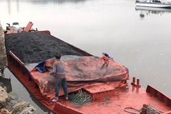 Quảng Ninh: Bắt giữ tàu chở 50 tấn than trái phép