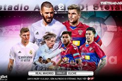 Soi kèo nhà cái Real Madrid vs Elche. BĐTV trực tiếp bóng đá Tây Ban Nha