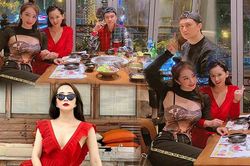 Quỳnh Nga nổi bật nhất nhóm với style ăn mặc lạ lùng