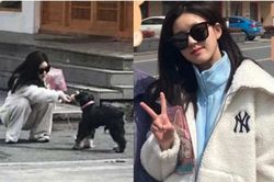 Triệu Lộ Tư bị netizen 'tóm' ngay khoảnh khoắc siêu ngố trên phố, nhưng làn da mộc mới là tâm điểm