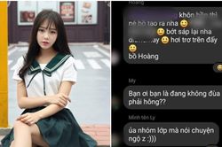 Vô tình ngồi cạnh bạn nam lúc điểm danh, nữ sinh bất ngờ bị cô gái bêu tên trong group lớp để 'dằn mặt'