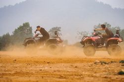 Đua xe 'quái thú' ATV-trải nghiệm lạ tại Làng Văn hóa – Du lịch các dân tộc Việt Nam