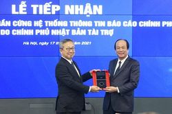 Tiếp nhận Hệ thống thông tin báo cáo chính phủ do Chính phủ Nhật Bản tài trợ