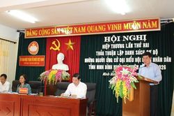 Ninh Bình: Lập danh sách sơ bộ 10 người ứng cử đại biểu Quốc hội