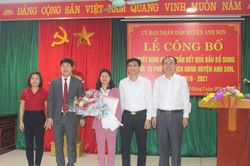 Anh Sơn có tân Phó Chủ tịch UBND huyện