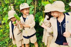 Ngày hội 'nông trại xanh' của các bé mầm non Trung Kiên