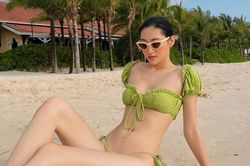 Lương Thùy Linh diện bikini khoe chân triệu đô 1,22m, đường cong bốc lửa khiến fan chao đảo