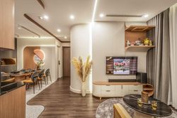 Căn hộ 120 m2 với những đường cong mềm mại tại Hà Nội