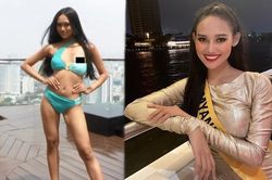 Người đẹp Myanmar lộ ngực trong phần thi áo tắm tại Miss Grand