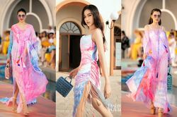 Trở lại sàn runway, Hoa hậu Đỗ Thị Hà được khen mở màn ấn tượng, thần thái thăng hạng