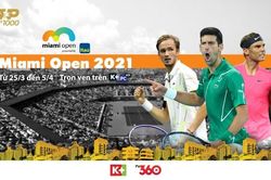 Xem ATP 1000 Miami Open trực tiếp trên ứng dụng di động TV360