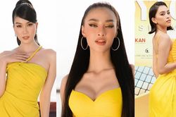 Kiều Loan 'bức tử' vòng 1, đọ sắc cùng dàn hoa hậu, á hậu