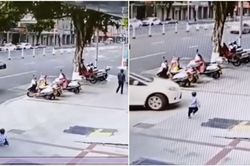Mẹ kệ con nhõng nhẽo đòi bế, chỉ vài giây sau hối hận không kịp