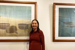Tranh lụa Hoàng Minh Hằng - Nét tự tại hiếm gặp