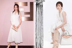 Chọn cây đồ giống Song Hye Kyo nhưng Triệu Vy bị chê dìm dáng thảm thê