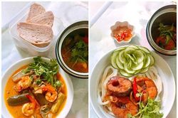 Không chỉ mang cơm, 9X khiến đồng nghiệp háo hức khi đem bún, cháo, mì đi làm