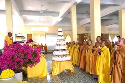 Tăng Ni sinh tỉnh Bà Rịa - Vũng Tàu khánh tuế Hòa thượng Hiệu trưởng