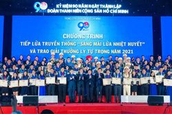 Tôn vinh 98 cán bộ Đoàn tiêu biểu nhận Giải thưởng Lý Tự Trọng năm 2021