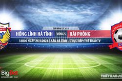 Soi kèo nhà cái Hồng Lĩnh Hà Tĩnh vs Hải Phòng. TTTV trực tiếp bóng đá Việt Nam