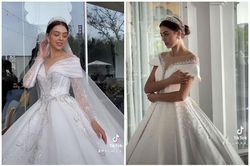 Khoe ảnh mặc váy cưới, bạn gái Bùi Tiến Dũng được fan 'đẩy thuyền'