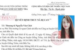 Truy nã nữ đối tượng đặc biệt nguy hiểm