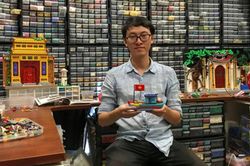 Chàng trai xếp Lego hình làng quê, đình chùa Việt Nam lên báo Anh