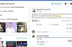 Người hâm mộ động viên: Cố lên Hùng Dũng!