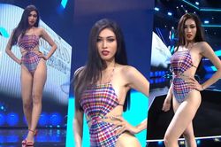 Ngọc Thảo đốt cháy đêm bán kết Miss Grand với màn bikini ấn tượng: Thần thái tự tin, catwalk điêu luyện