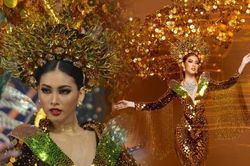 Ngọc Thảo diện trang phục 'lá ngọc cành vàng', tỏa sáng sân khấu quốc tế
