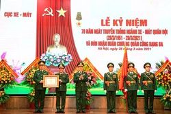 Cục Xe – Máy kỷ niệm 70 năm Ngày truyền thống và đón nhận Huân chương Quân công hạng Ba