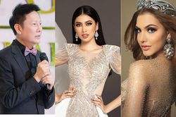 Chủ tịch và đương kim Miss Grand phấn khích với màn 'tạo nét' của Ngọc Thảo ở bán kết