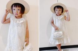 Hình ảnh dễ thương của bé Sóc - con nuôi thứ 8 của NTK Đỗ Mạnh Cường