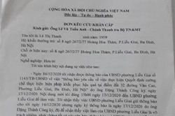 TP Hà Nội: Cần sớm xem xét làm rõ đơn thư kêu cứu khẩn cấp của công dân