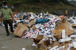 Khánh Hòa: Tiêu hủy gần 35.000 bao thuốc lá nhập lậu