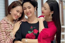 Tình 'mẹ con' thân thiết ngoài đời thực của NSND Thu Hà với Hồng Diễm, Quỳnh Kool