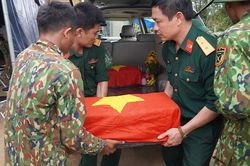 Tìm thấy 12 hài cốt liệt sĩ tại chiến khu xưa Ba Lòng