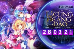 Tử vi hàng ngày 12 cung hoàng đạo chủ nhật ngày 28/3/2021: Song Tử dễ bị người khác dắt mũi