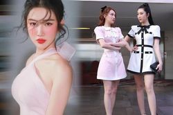 Diện đồ đôi, Thúy Ngân lấn át 'mẹ bỉm' Nhã Phương