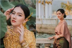 Diện trang phục Khmer, gái xinh 10x An Giang nhận 'mưa lời khen'