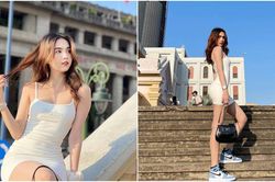 Ngọc Trinh năng động, cá tính nhưng không kém phần quyến rũ với đầm ôm body