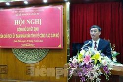 Nam Định có Giám đốc Sở Kế hoạch và Đầu tư mới