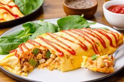 Cách làm cơm cuộn trứng omurice Nhật Bản đẹp mắt, đúng vị