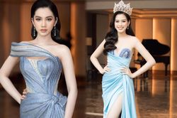 Tình trẻ chồng cũ Lệ Quyên diện váy đẹp lấn át cả Hoa hậu Đỗ Thị Hà
