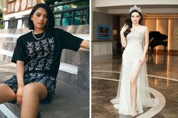 Tiểu Vy diện đồ cá tính xuống phố, Lương Thùy Linh xinh đẹp lộng lẫy tại sự kiện