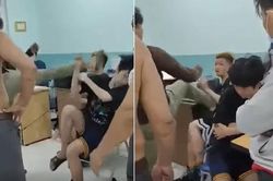 Đình chỉ bảo vệ dân phố đánh dã man 2 thiếu niên tại trường