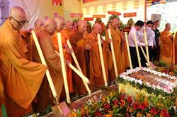 Long An: Đặt đá xây dựng tôn tượng Bồ-tát Quan Thế Âm cao 70m