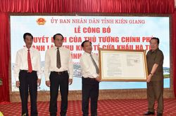 Kiên Giang: Công bố Quyết định của Thủ tướng Chính phủ thành lập Khu kinh tế cửa khẩu Hà Tiên