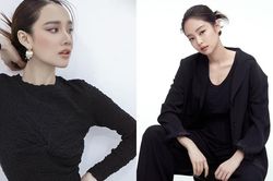 Hết đụng hàng dây buộc tóc Chanel, Nhã Phương lại trùng tạo hình 'nữ tổng tài' với Jennie